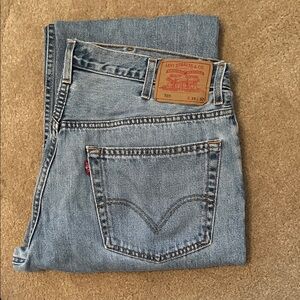 Levi's Men's Straight Light Blue Denim Jeans